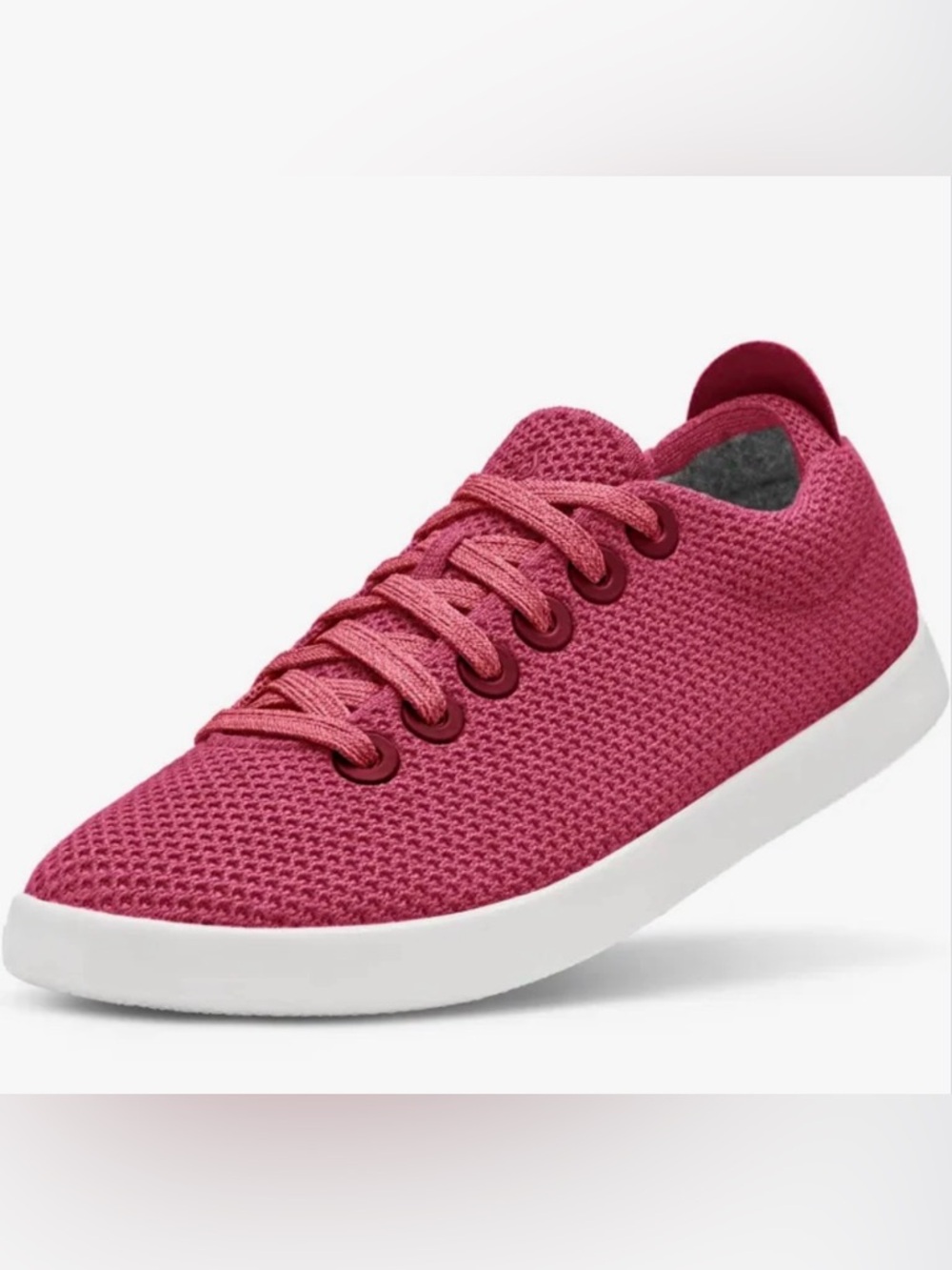 allbirds Women’s Tree Runners Knit Sneaker in Berry